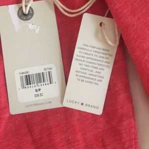 Lucky brand red shirt